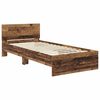 vidaXL Bedframe met hoofdeinde Oud Hout 90 x 200 cm Bewerkt hout