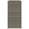 vidaXL Plantenbakken 2 st 40x40x80 cm poly rattan grijs