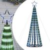 vidaXL LED-kerstboom 275 LEDs 180 cm blauw