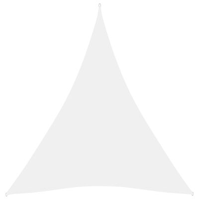 vidaXL Zonnescherm driehoekig 5x6x6 m oxford stof wit