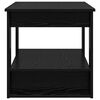 vidaXL Salontafel Zwart Eiken 72 x 50 x 50 cm Bewerkt hout