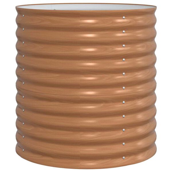 vidaXL Verhoogd bed Bruin 80 x 80 x 81 cm Staal