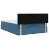 vidaXL Ottoman bed met matras en LED's 140x200cm fluweel donkerblauw