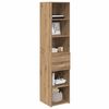 vidaXL Highboard Artisan Eiken 40 x 42,5 x 185 cm Bewerkt hout