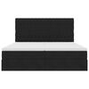 vidaXL Opslag bed met matras met hoofdeinde Zwart 200 x 200 cm Fluweel