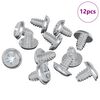 vidaXL Vergrendelingsschroeven 12 st Zilver M4 x 5 mm IJzer