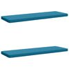 vidaXL 2-delige Bankkussens VUGHT 2 st 100% Polyester Lichtblauw