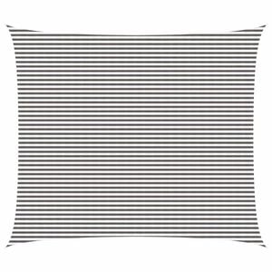 vidaXL Zonneschaduwzeil Lichtgrijs en wit. 6 x 8 m HDPE