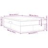 vidaXL Opslag bed met matras met matras Wit 120 x 200 cm Nep Leer