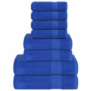 vidaXL 8-delige Handdoekenset FROGN 360 g/m&sup2; blauw
