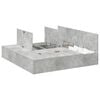 vidaXL Opbergbedframe met opslag Beton Grijs 180 x 200 cm Bewerkt hout