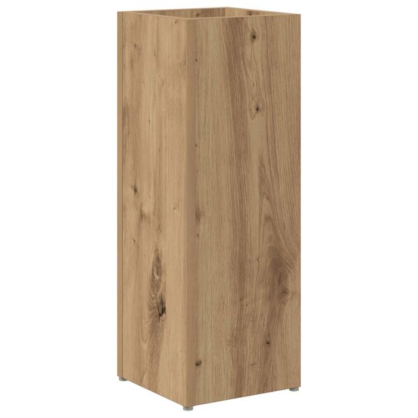vidaXL Paraplu Standaard Artisan Eiken 20 x 20 x 55,5 cm Bewerkt hout
