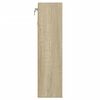 vidaXL Vitrinekast 100x15x58 cm bewerkt hout sonoma eikenkleurig