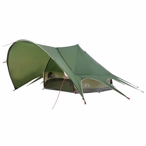 vidaXL Teepee Tent 7-Persoon met dak Groen en Grijs 600 x 600 x 347 cm