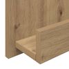 vidaXL Tijdschrift Rek Artisan Eiken 43 x 11 x 102 cm Bewerkt hout