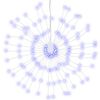 vidaXL Kerstverlichting vuurwerk 140 blauwe LED's 17 cm