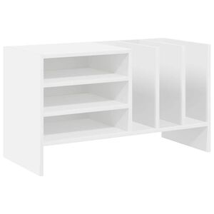 vidaXL Platenkast Wit 78.5 x 35 x 45 cm Bewerkt hout