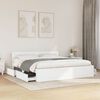 vidaXL Bedframe met hoofdeinde zonder matras 180x200 cm wit