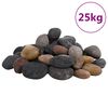 vidaXL Kiezelstenen gepolijst 5-8 cm 25 kg meerkleurig