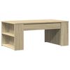 vidaXL Salontafel 102x55x42 cm bewerkt hout sonoma eikenkleurig