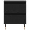 vidaXL Nachtkastje met lade Zwart Eiken 40 x 35 x 50 cm Bewerkt hout