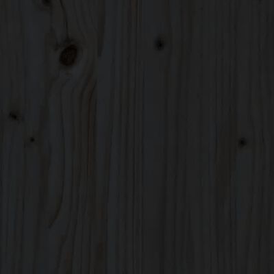vidaXL Dressoir 164x37x68 cm massief grenenhout zwart