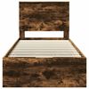 vidaXL Bedframe met lade Gerookt eiken 90 x 200 cm Ingenieurshout