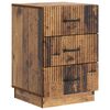 vidaXL Nachtkastje met lade Oud hout 43 x 41 x 63,5 cm Bewerkt hout