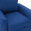 vidaXL Massagestoel stof blauw