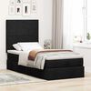 vidaXL Ottoman bed met matras 80x200cm stof zwart