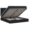 vidaXL Ottoman bed met matras met hoofdeinde Zwart 140 x 190 cm Stof