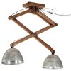 vidaXL Plafondlamp 25 W E27 29x18x85 cm vintage zilverkleurig