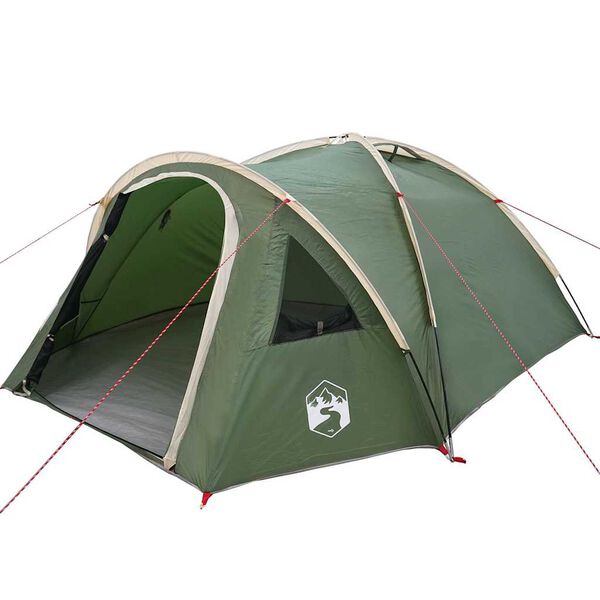vidaXL Camping Tent met dak Groen 308 x 268 x 130 cm Polyester
