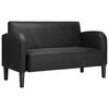vidaXL Loveseat bank 110 cm kunstleer zwart