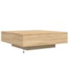 vidaXL Salontafel met LED-verlichting 100x100x31 cm sonoma eikenkleur
