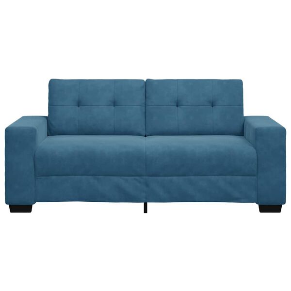 vidaXL Loveseat Sofa Blauw 180x77x82 cm Fluweel