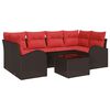 vidaXL Tuin Sofa Set Bruin 55 x 55 x 37 cm poly rattan