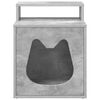 vidaXL Kattenhuis Beton 42,5 x 40 x 53,5 cm Bewerkt hout