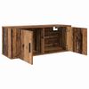 vidaXL Wandgemonteerde TV-kast Oud Hout 100 x 34,5 x 40 cm