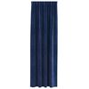 vidaXL Verduisterende gordijnen 2 pcs Donkerblauw 140 x 245 cm Fluweel