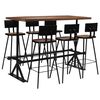 vidaXL 7-delige Barset massief gerecycled hout