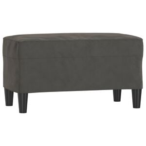 vidaXL Bankje 70x35x41 cm fluweel donkergrijs