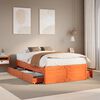 vidaXL Bedframe zonder matras met lades grenenhout wasbruin 120x200 cm