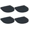 vidaXL 4-Piece Zitkussens 4 st 100% Polyester Donkerblauw
