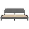 vidaXL Bedframe "Dover" stof donkergrijs 180x200 cm