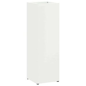 vidaXL Regen paraplu standaard Wit 15,5 x 15,5 x 49 cm Staal
