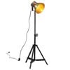 vidaXL Vloerlamp 25 W E27 35x35x65/95 cm antiek messingkleurig