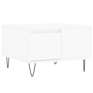 vidaXL Salontafel 55x55x36,5 cm bewerkt hout wit