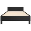 vidaXL Bedframe met hoofdbord kunstleer zwart 80x200 cm