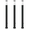 vidaXL Bolderverlichting met stopcontact 3 stuks 110 cm